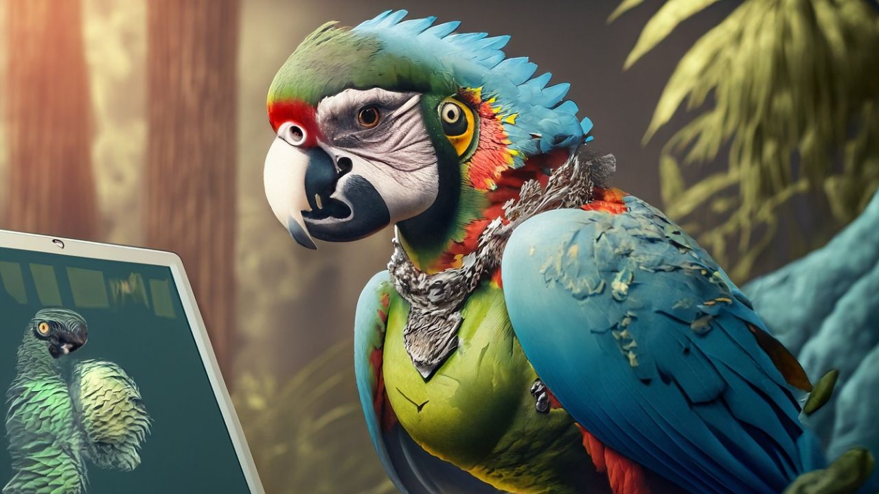 Papagei vor Laptop, Markenstrategie mit Archetypen