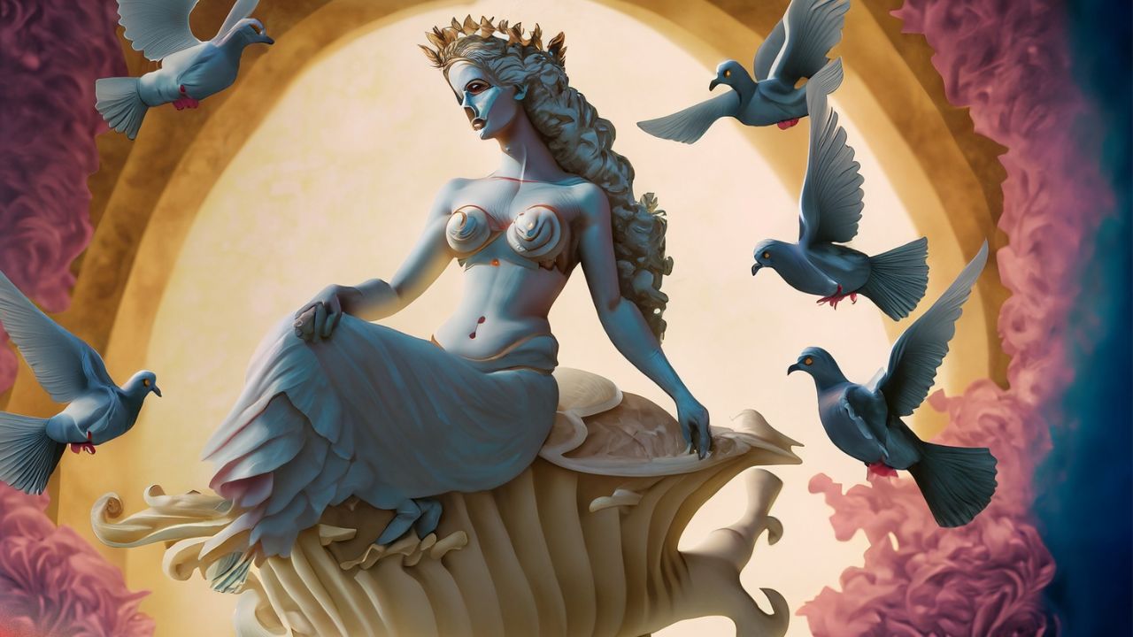 Aphrodite (Göttin der Liebe), weibliche Archetypen, erstellt mit Firefly
