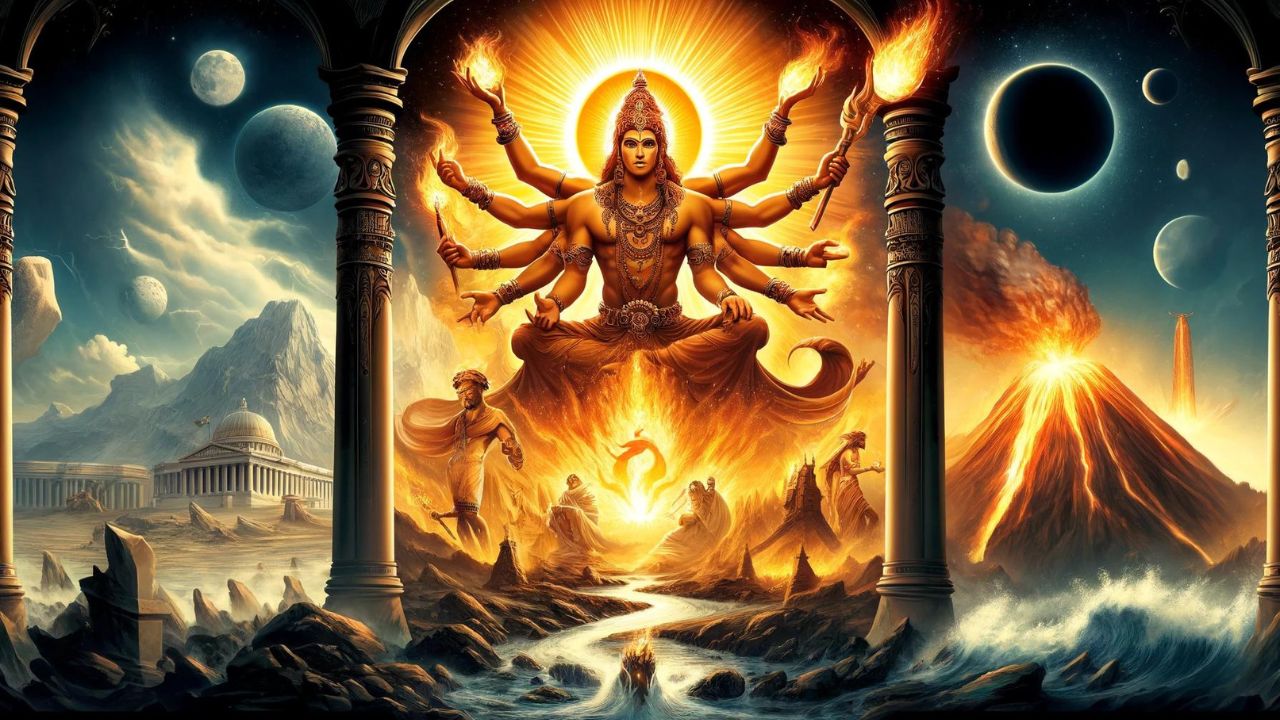Der Feuer-Archetyp der Feuergott Agni aus der hinduistischen Mythologie